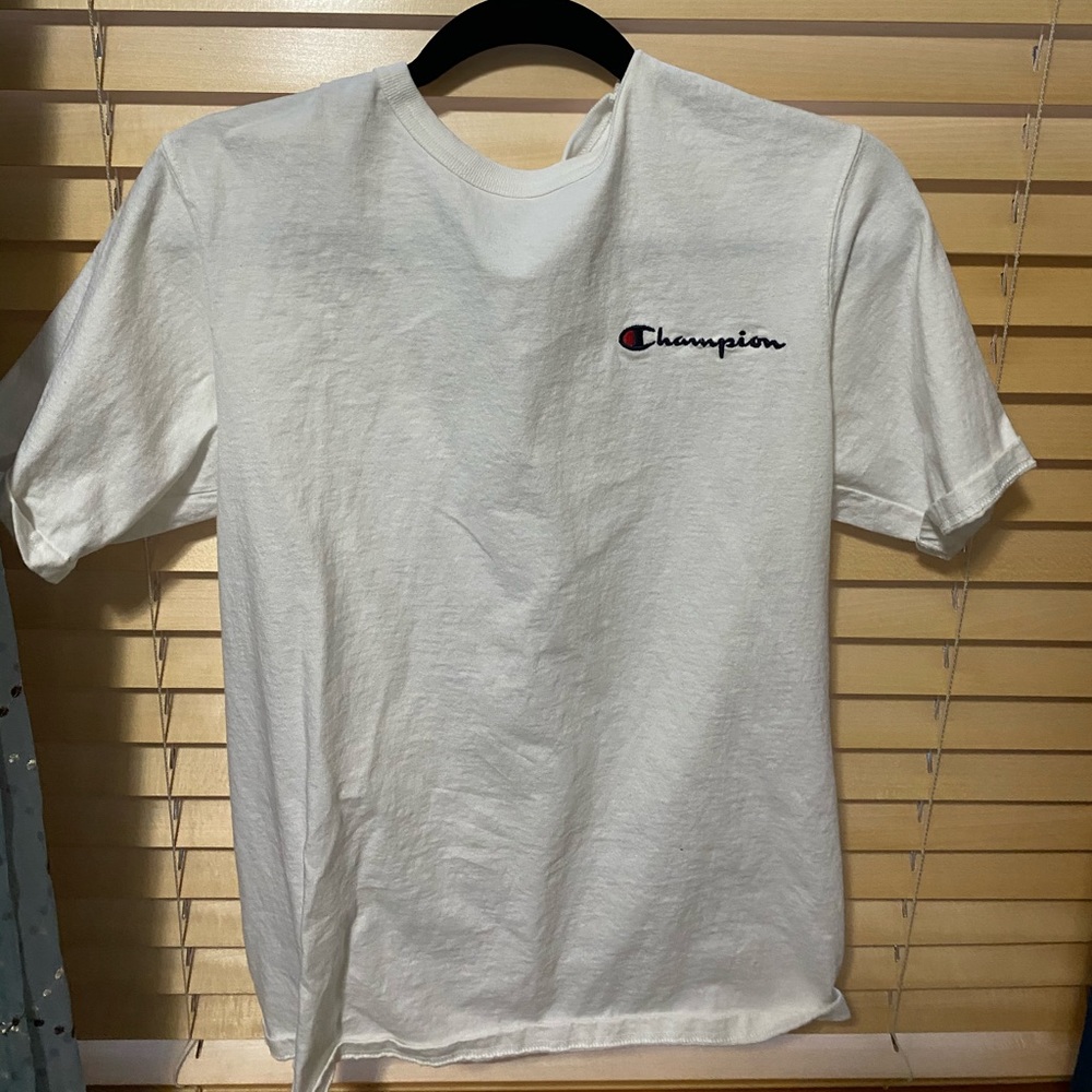 white champion shirt